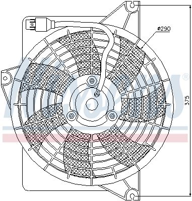 Fan, engine cooling NISSENS 85371