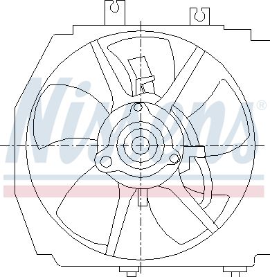 Fan, engine cooling NISSENS 85381