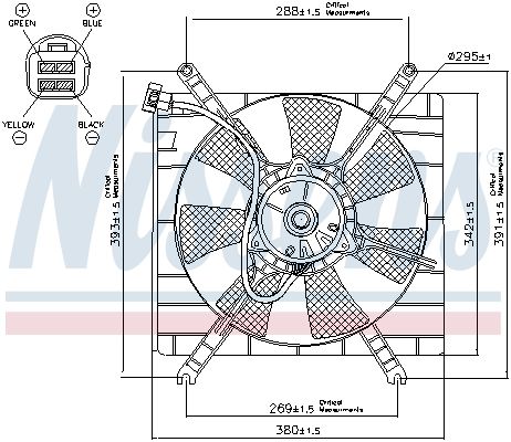 NISSENS 85414 Fan, engine cooling