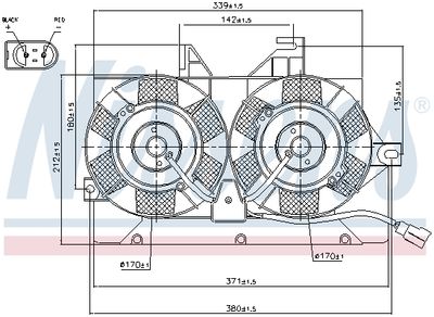 Fan, engine cooling NISSENS 85425