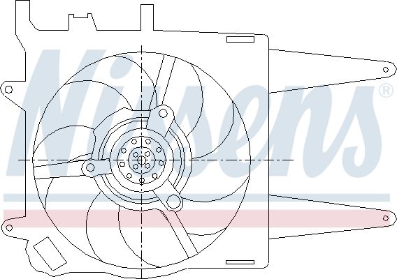 NISSENS 85432 Fan, engine cooling