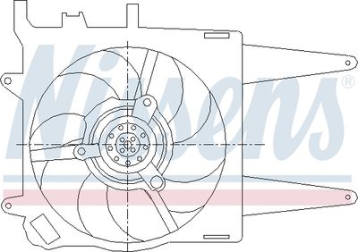 Fan, engine cooling NISSENS 85432