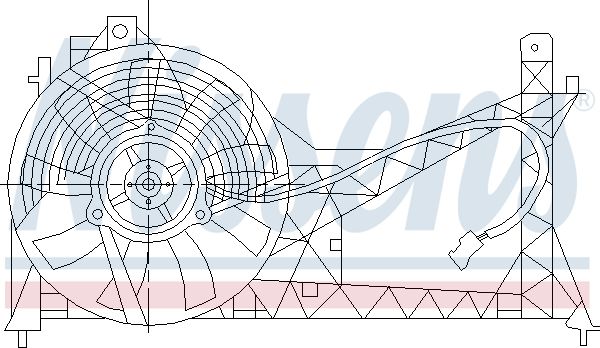 NISSENS 85445 Fan, engine cooling