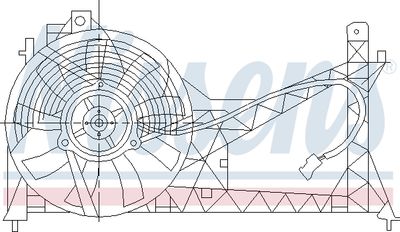 Fan, engine cooling NISSENS 85445