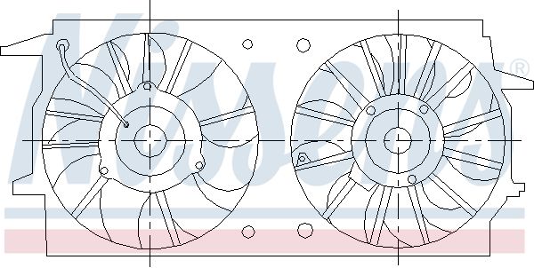 NISSENS 85461 Fan, engine cooling