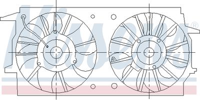 Fan, engine cooling NISSENS 85461