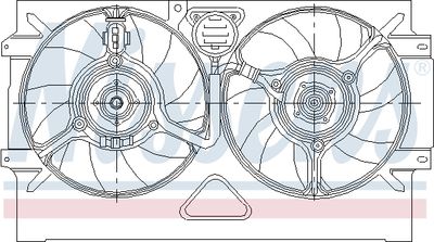 Fan, engine cooling NISSENS 85469