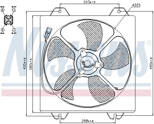 NISSENS 85530 Fan, engine cooling