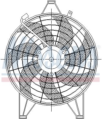 Fan, engine cooling NISSENS 85531