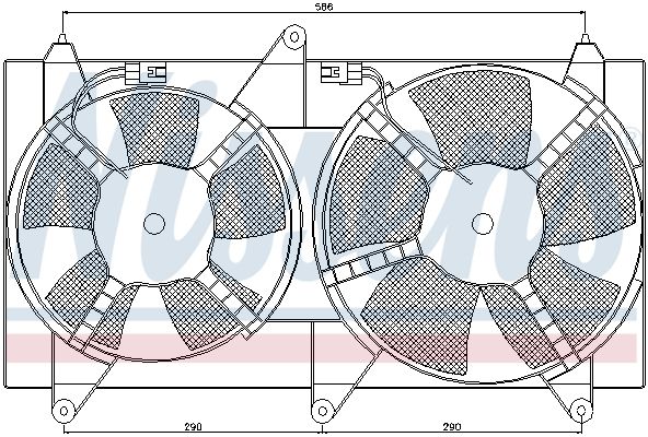 NISSENS 85611 Fan, engine cooling