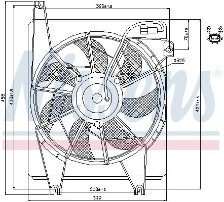 NISSENS 85623 Fan, engine cooling