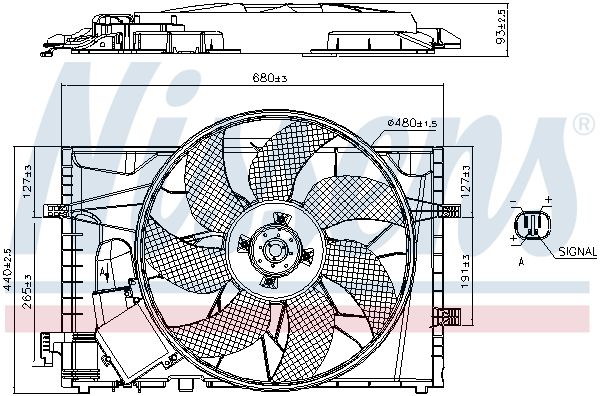 NISSENS 85656 Fan, engine cooling