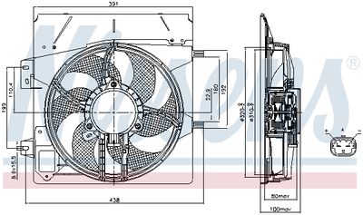 Fan, engine cooling NISSENS 85670
