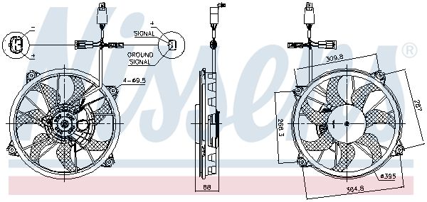 NISSENS 85902 Fan, engine cooling