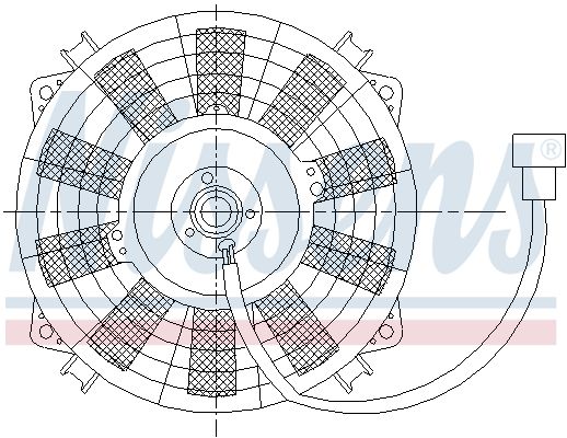 NISSENS 85976 Fan, engine cooling