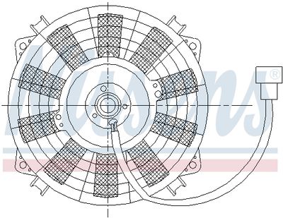 Fan, engine cooling NISSENS 85976