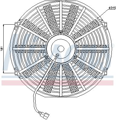 Fan, engine cooling NISSENS 85980