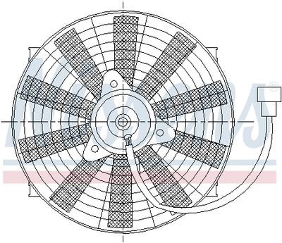 Fan, engine cooling NISSENS 85981