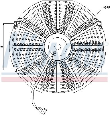 Fan, engine cooling NISSENS 85983