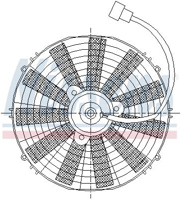 Fan, engine cooling NISSENS 85984
