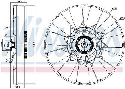 Clutch, radiator fan NISSENS 86257