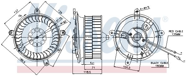 NISSENS 87041 Interior Blower