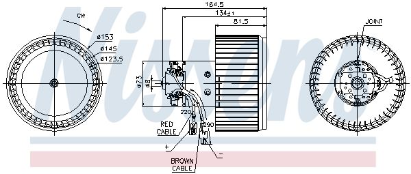 NISSENS 87093 Interior Blower