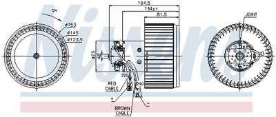 Interior Blower NISSENS 87093