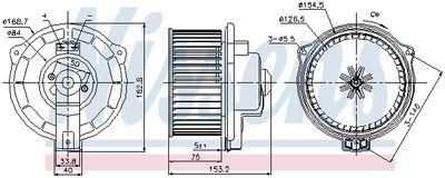 Interior Blower NISSENS 87107