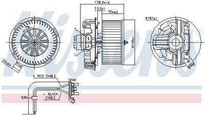 Interior Blower NISSENS 87385