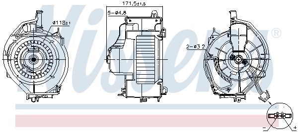 NISSENS 87478 Interior Blower
