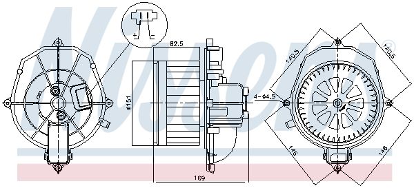 NISSENS 87518 Interior Blower
