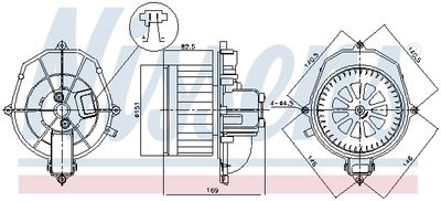 Interior Blower NISSENS 87518
