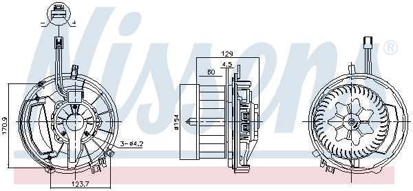 NISSENS 87524 Interior Blower