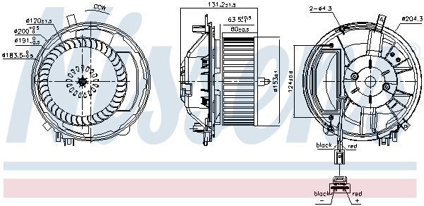 NISSENS 87527 Interior Blower