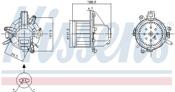 NISSENS 87542 Interior Blower