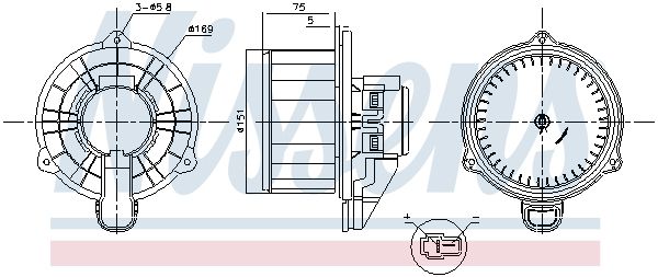 NISSENS 87569 Interior Blower