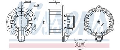 Interior Blower NISSENS 87569