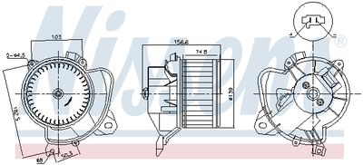 Interior Blower NISSENS 87574