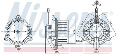 Interior Blower NISSENS 87579