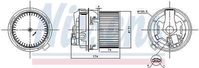 Interior Blower NISSENS 87591