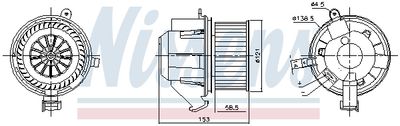 Interior Blower NISSENS 87607