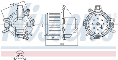 Interior Blower NISSENS 87608