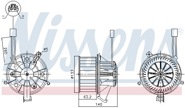 NISSENS 87612 Interior Blower
