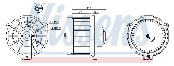 NISSENS 87615 Interior Blower