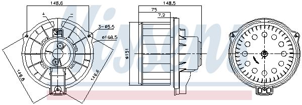 NISSENS 87620 Interior Blower