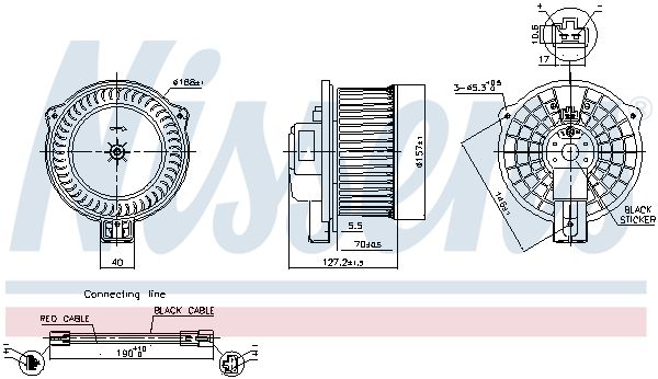 NISSENS 87630 Interior Blower