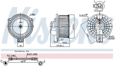 Interior Blower NISSENS 87630