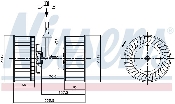 NISSENS 87640 Interior Blower