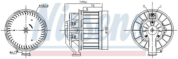 NISSENS 87646 Interior Blower